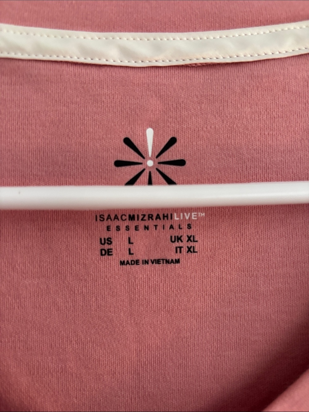 Isaac Mizrahi Dusty Rose V-Neck Long Sleeve Tee - Picture 2 of 3